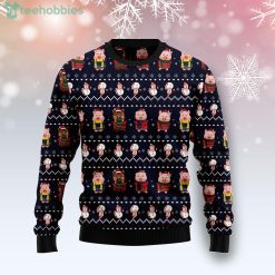 Pigs Cute All Over Print Ugly Christmas Sweater Product Photo 1