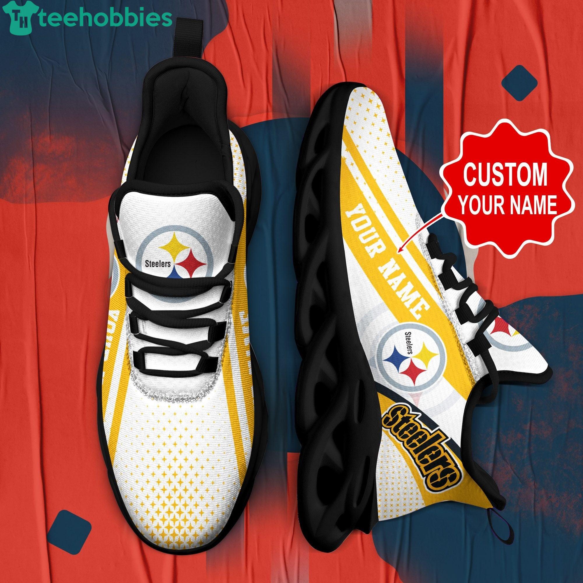 Pittsburgh Steelers Custom Name Sport Max Soul Sneaker Running