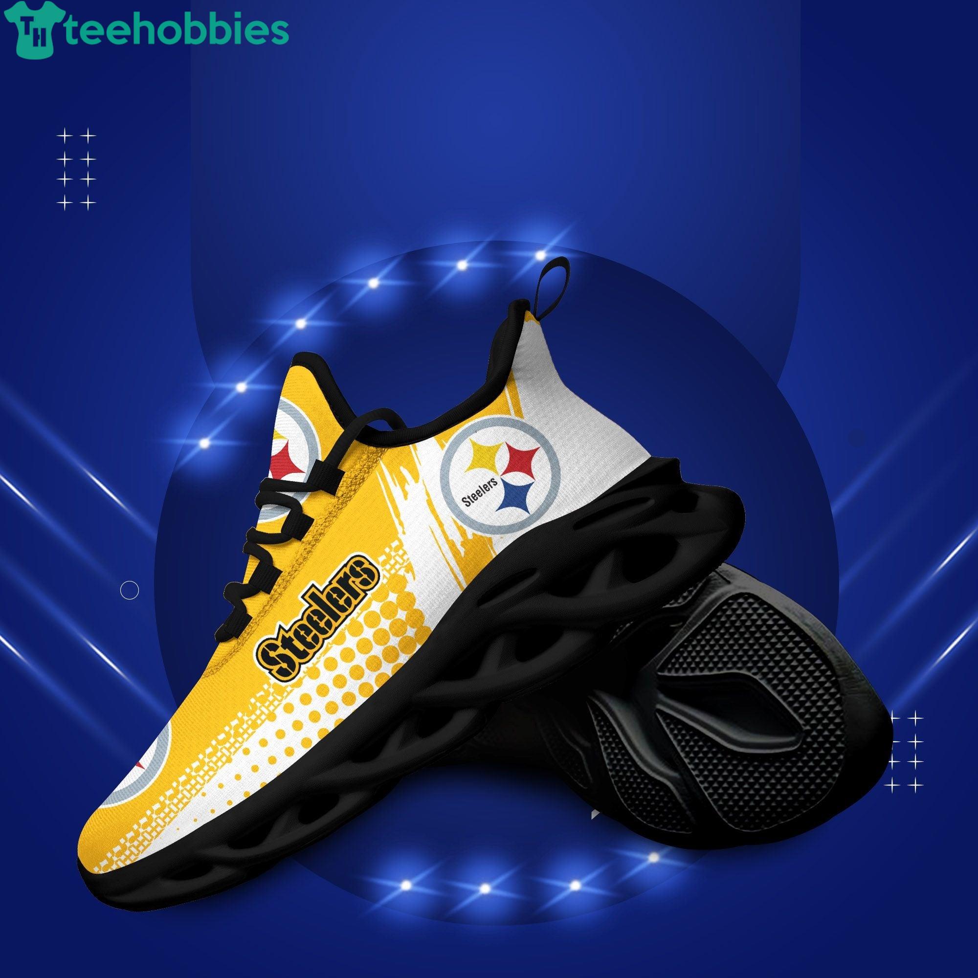 Pittsburgh Steelers Fans Air Max Soul Sneaker Running Shoes image Pittsburgh Steelers Fans Air Max Soul Sneaker Running Shoes Product Photo 2