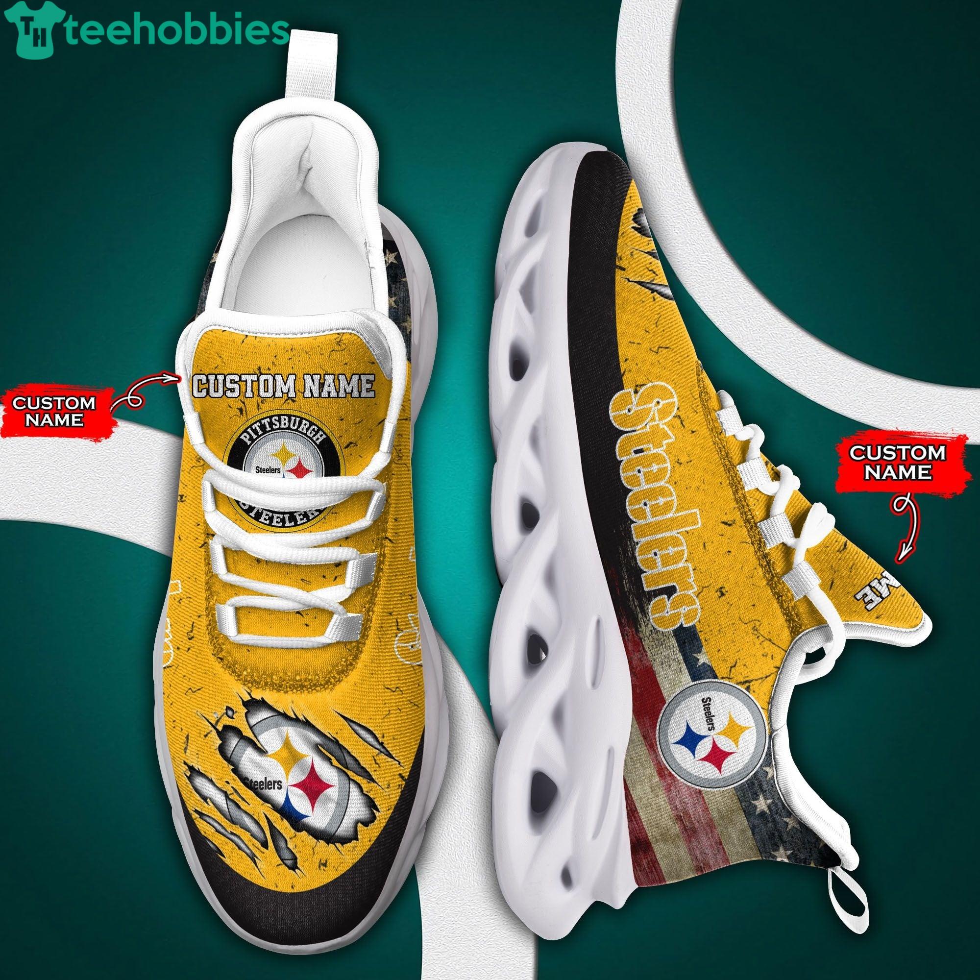 Pittsburgh Steelers Football Air Mesh Running Shoes Sport Team For