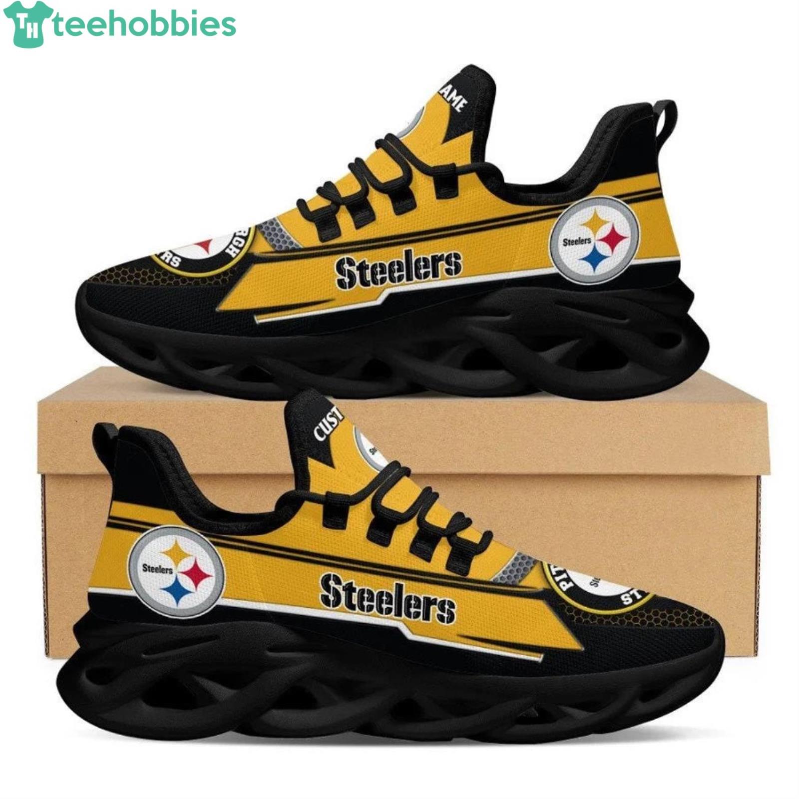 Pittsburgh Steelers NFL Running Sport Sneakers Max Soul Shoes For Men And  Women - Banantees