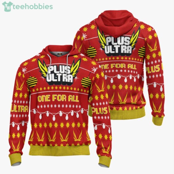 Plus Ultra Custom My Hero Academia Anime Fans Ugly Christmas Sweater Hoodie Product Photo 3