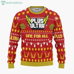 Plus Ultra Custom My Hero Academia Anime Fans Ugly Christmas Sweater Hoodie Product Photo 1