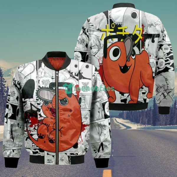Pochita All Over Printed 3D Shirt Custom Manga Style Chainsaw Man Anime Fans Product Photo 4