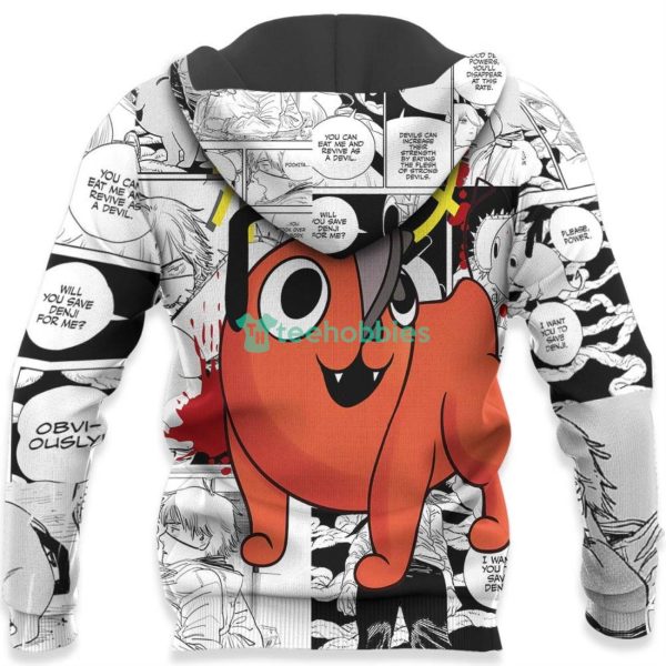 Pochita All Over Printed 3D Shirt Custom Manga Style Chainsaw Man Anime Fans Product Photo 5
