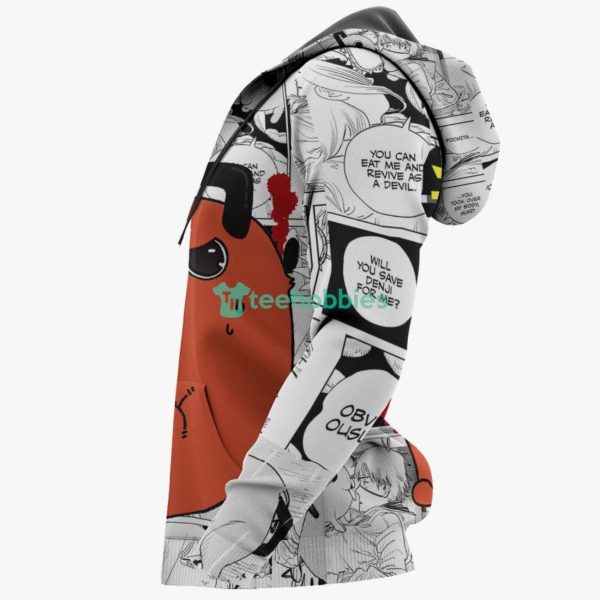 Pochita All Over Printed 3D Shirt Custom Manga Style Chainsaw Man Anime Fans Product Photo 6