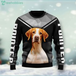 Pointer Dog Lover Ugly Christmas Holiday Sweater Product Photo 1