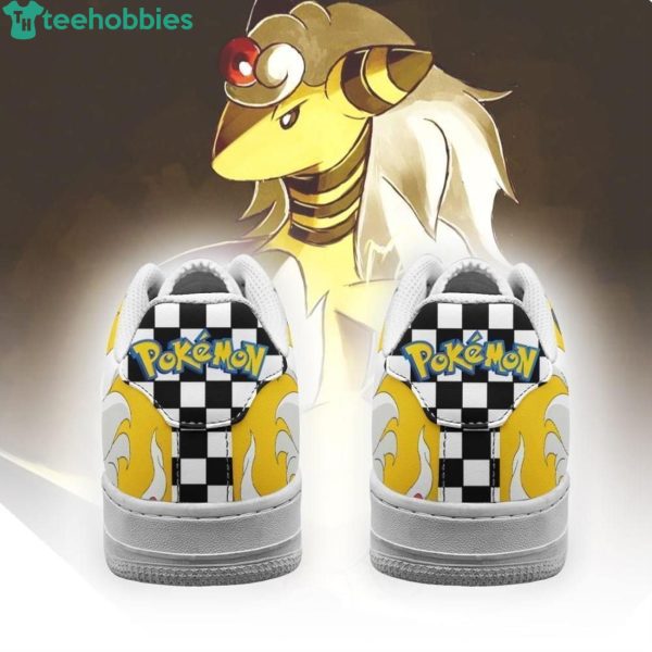 Poke Ampharos Checkerboard Custom Air Force Shoes For Fansproduct photo 3