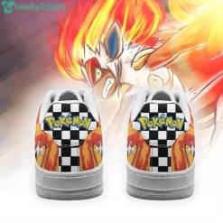 Poke Infernape Checkerboard Custom Air Force Shoes For Fansproduct photo 3