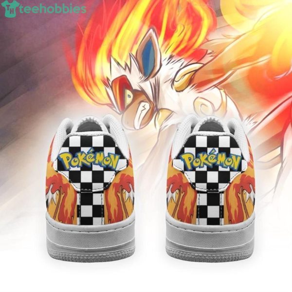 Poke Infernape Checkerboard Custom Air Force Shoes For Fansproduct photo 3