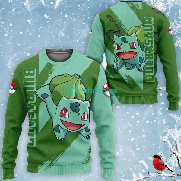 Pokemon Bulbasaur All Over Printed 3D Shirt Anime Fans Product Photo 2