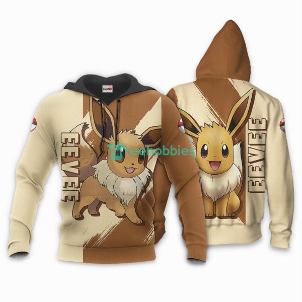 Pokemon Eevee All Over Printed 3D Shirt Custom Pokemon Anime Fans Product Photo 3