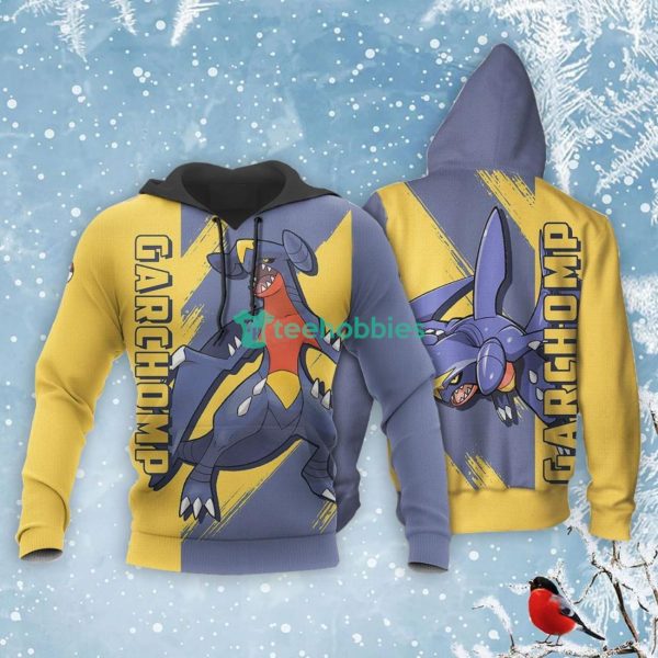 Pokemon Garchomp Lover All Over Printed 3D Shirt Anime Fans Product Photo 3