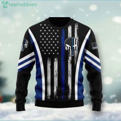 Police American Ugly Christmas Holiday Sweater Product Photo 1