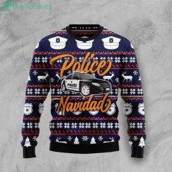 Police Navidad Best Gift Ugly Christmas Sweater Product Photo 1