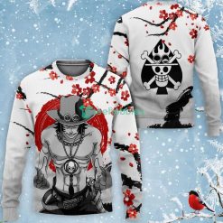 Portgas D. Ace All Over Printed 3D Shirt Custom Japan Style One Piece Anime Fans Product Photo 2
