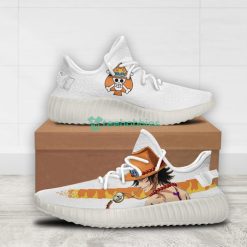 Portgas D Ace Custom 1Piece Anime Yeezy Shoes For Fans Product Photo 2