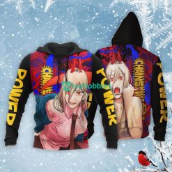 Power All Over Printed 3D Shirt Custom Chainsaw Man Anime Fans For Fans Product Photo 3