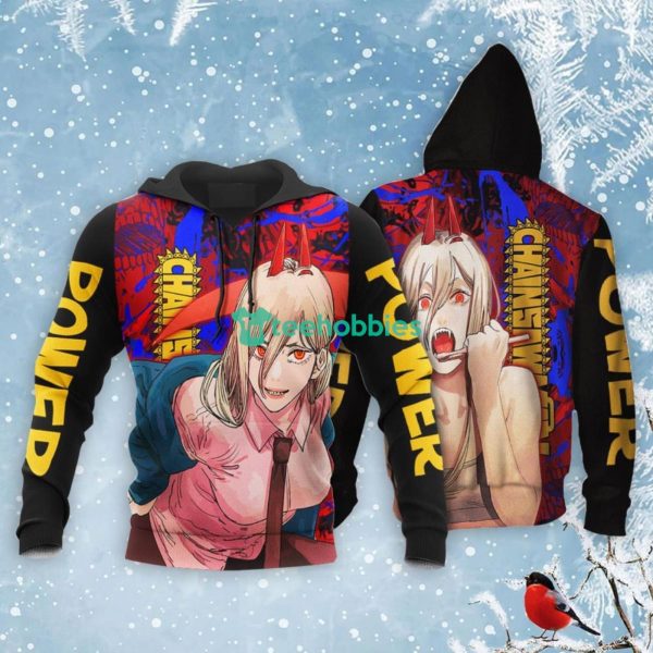 Power All Over Printed 3D Shirt Custom Chainsaw Man Anime Fans For Fans Product Photo 3