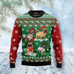 Pug Snow Day Pug Lover Ugly Christmas Sweater Product Photo 1