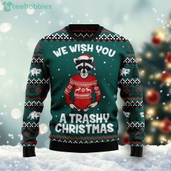 Raccoon A Trashy Christmas Ugly Christmas Holiday Sweater Product Photo 1