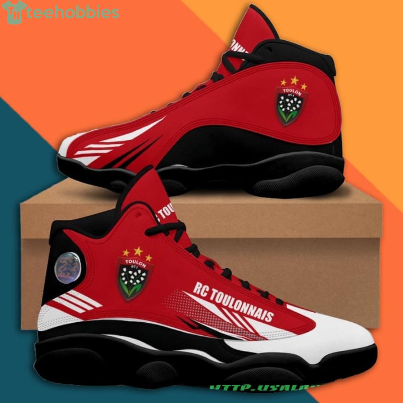 RC Toulonnais Rugby Union Air Jordan 13 Sneaker Shoes image RC Toulonnais Rugby Union Air Jordan 13 Sneaker Shoes Product Photo 2