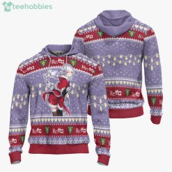 Re Zero Custom Emilia Anime Fans Ugly Christmas Sweater Hoodie Product Photo 3