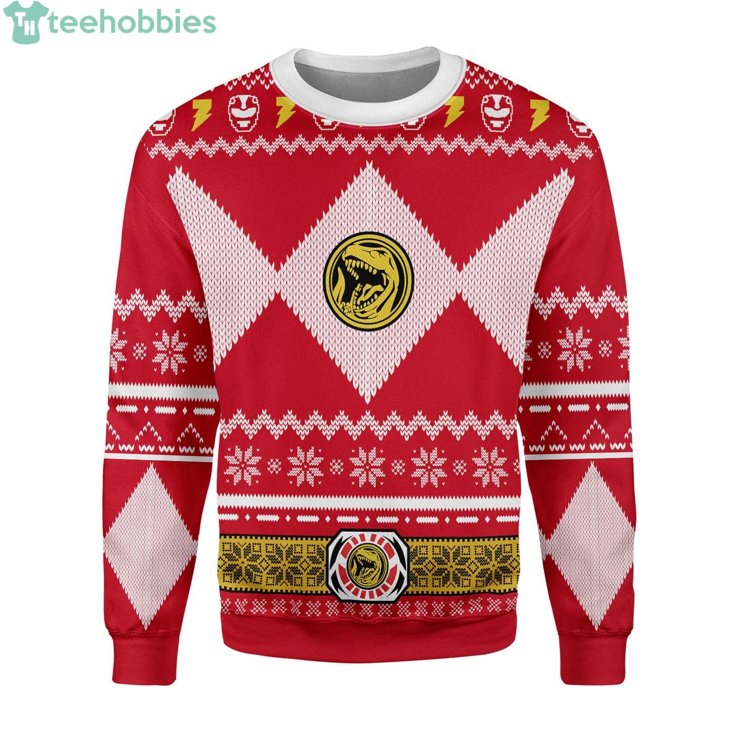 red ranger christmas sweater