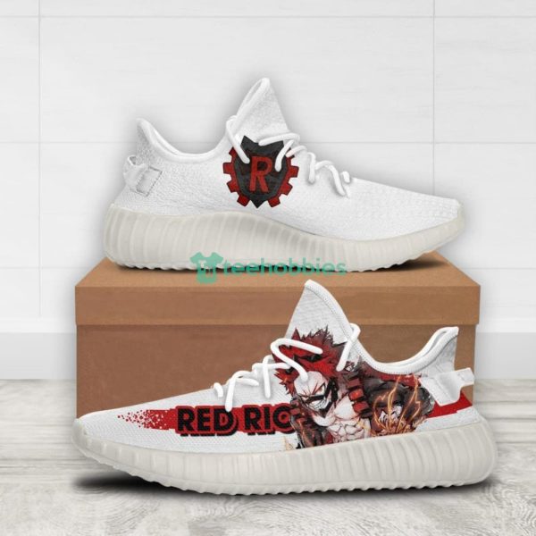Red Riot Custom My Hero Academia Anime Yeezy Shoes For Fans Product Photo 2