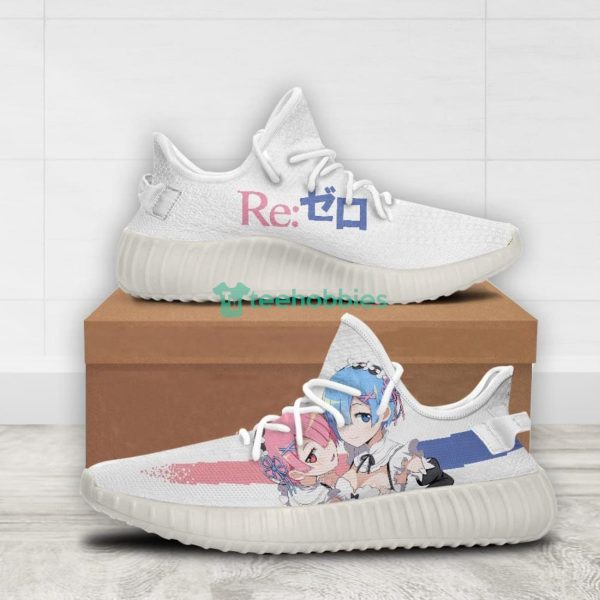 Rem x Ram Custom Re Zero Anime Yeezy Shoes For Fans Product Photo 2