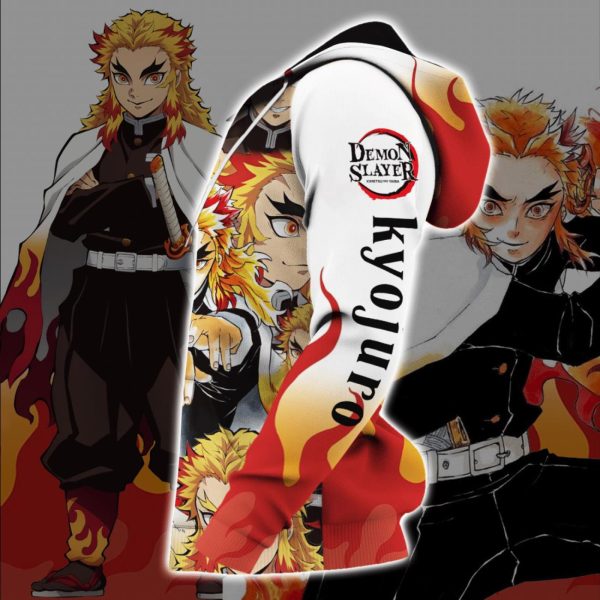 Rengoku Zip All Over Printed 3D Shirt Kimetsus Costume Anime Fans Fan Gift Idea Product Photo 3