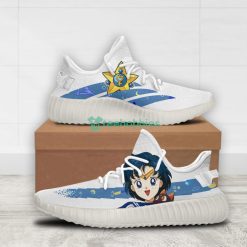 Sailor Mercury Custom Sailor Moon Anime Yeezy Shoes For Fans Product Photo 2