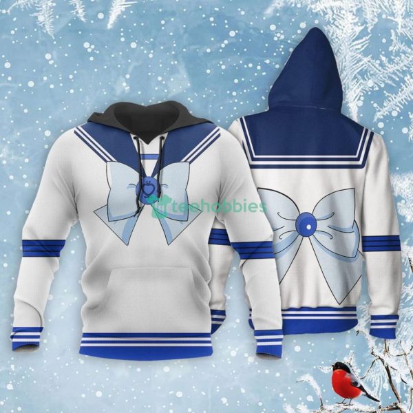 Sailor Mercury Uniform All Over Printed 3D Shirt Sailor Moon Anime Fans Product Photo 3