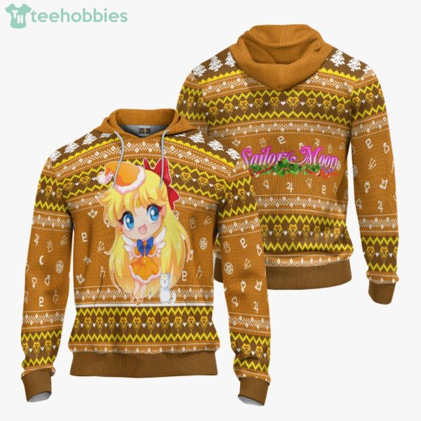 Sailor Moon Custom Sailor Venus Ugly Christmas Sweater Hoodie Product Photo 3
