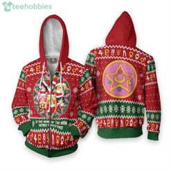 Sailor Moon Sailor Guardians Ugly Christmas Sweater Hoodie Product Photo 2