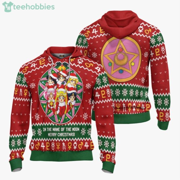 Sailor Moon Sailor Guardians Ugly Christmas Sweater Hoodie Product Photo 3