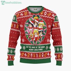 Sailor Moon Sailor Guardians Ugly Christmas Sweater Hoodie Product Photo 1