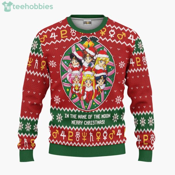 Sailor Moon Sailor Guardians Ugly Christmas Sweater Hoodie Product Photo 1
