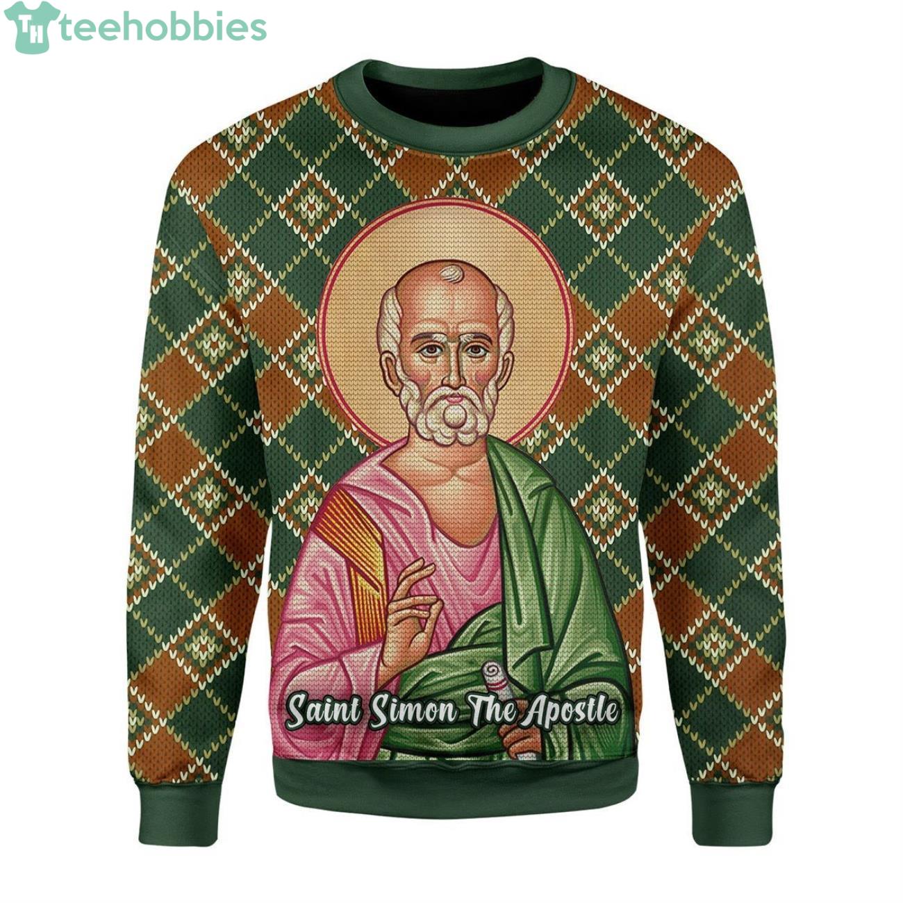 Saint Simon the Zealot Ugly Christmas Sweater Product Photo 1 Saint Simon the Zealot Ugly Christmas Sweater Product Photo 1
