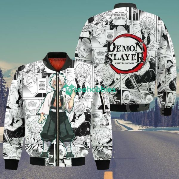 Sanemi Shinazugawa Kimetsu Anime Fans Mix Manga All Over Printed 3D Shirt Product Photo 5