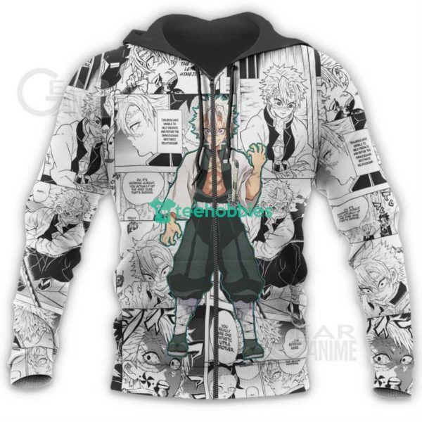 Sanemi Shinazugawa Kimetsu Anime Fans Mix Manga All Over Printed 3D Shirt Product Photo 6