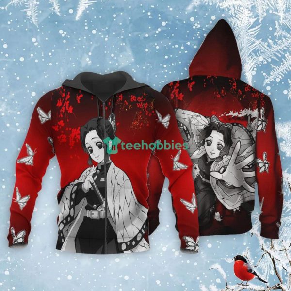 Shinobu Kocho All Over Printed 3D Shirt Custom Kimetsu Anime Fans Japan Art Product Photo 1