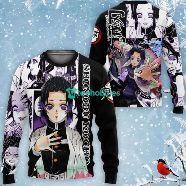 Shinobu Kocho All Over Printed 3D Shirt Custom Kimetsu Anime Fans Manga Style Product Photo 2