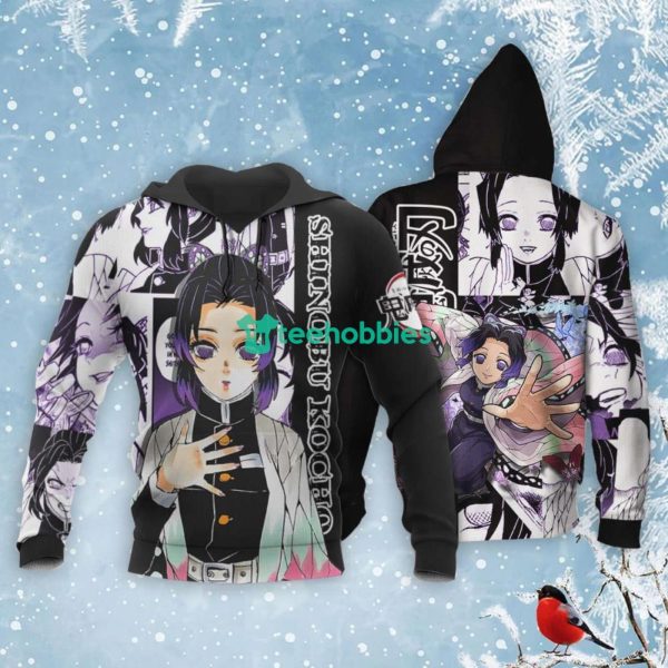 Shinobu Kocho All Over Printed 3D Shirt Custom Kimetsu Anime Fans Manga Style Product Photo 3