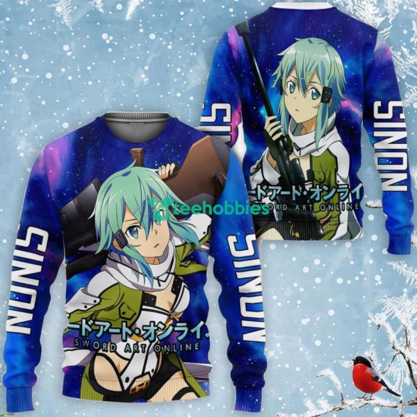 Sinon Lover All Over Printed 3D Shirt Sword Art Online Custom Anime Fans Product Photo 2