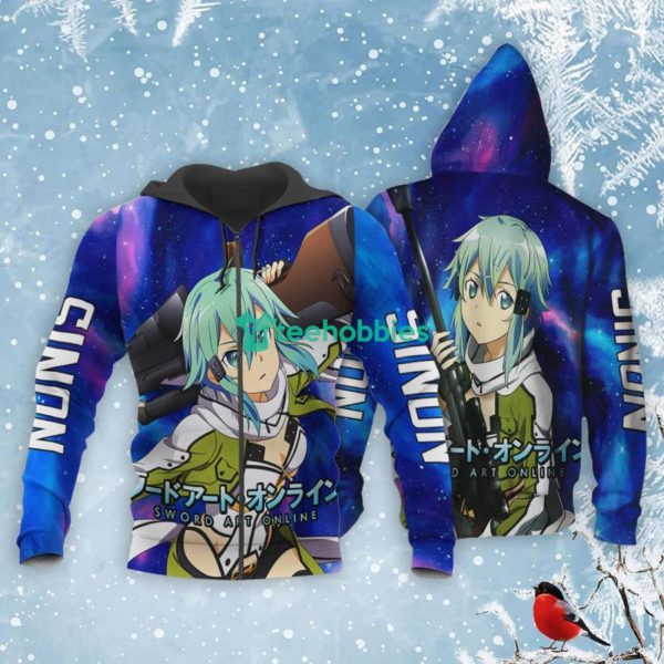 Sinon Lover All Over Printed 3D Shirt Sword Art Online Custom Anime Fans Product Photo 1