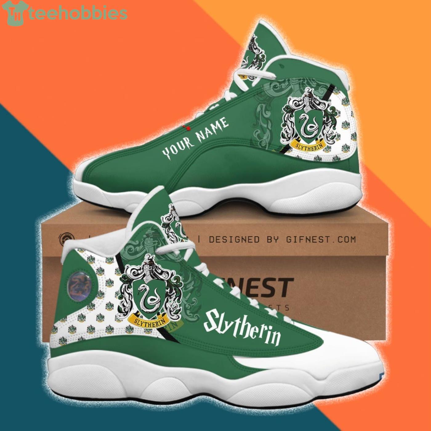 Slytherin 02 Air Jordan 13 Custom Name Sneaker