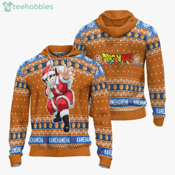 Son Goku Santa Claus Dragon Ball Custom Anime Fans Ugly Christmas Sweater Hoodie Product Photo 3