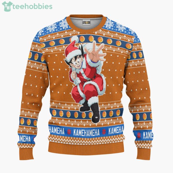 Son Goku Santa Claus Dragon Ball Custom Anime Fans Ugly Christmas Sweater Hoodie Product Photo 1