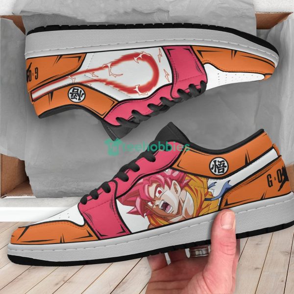 Son Goku Super Saiyan God Custom Dragon Ball Anime Air Jordan Low Top Shoesproduct photo 3